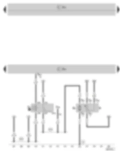 Wiring Diagram  SKODA SUPERB II 2011 - Engine control unit - fuel gauge sender - fuel pump - fuel pump for predelivery - fuel pump relay