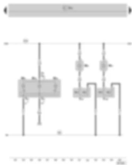 Wiring Diagram  SKODA SUPERB II 2011 - Rear interior light - rear centre reading light - vanity contact switch - illuminated vanity mirror