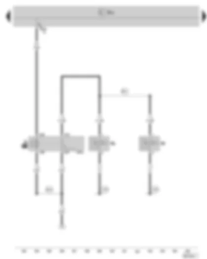 Wiring Diagram  SKODA SUPERB II 2011 - High tone horn - low tone horn - dual tone horn relay