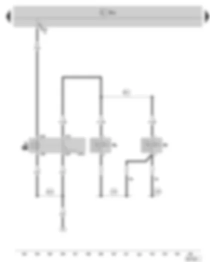 Wiring Diagram  SKODA SUPERB II 2011 - High tone horn - low tone horn - dual tone horn relay