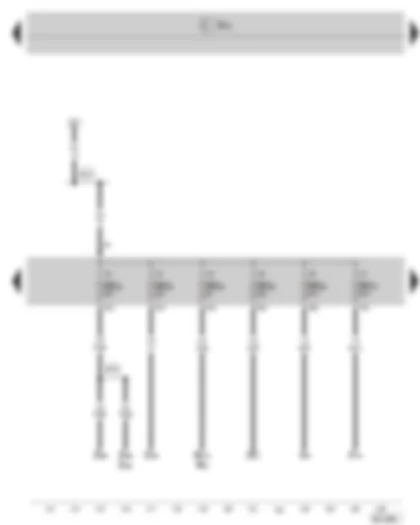 Wiring Diagram  SKODA SUPERB II 2015 - Fuse holder C in the dash panel