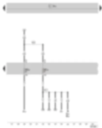 Wiring Diagram  SKODA SUPERB II 2011 - Fuse holder C in the dash panel