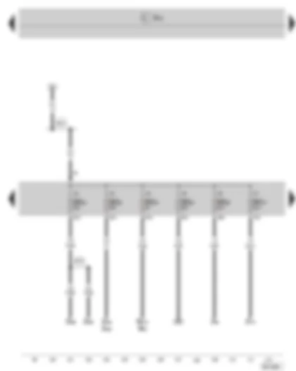 Wiring Diagram  SKODA SUPERB II 2013 - Fuse holder C in the dash panel