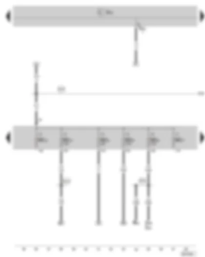 Wiring Diagram  SKODA SUPERB II 2013 - Fuse holder C in the dash panel