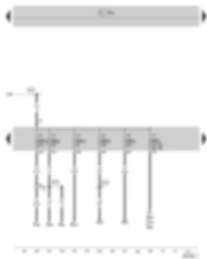 Wiring Diagram  SKODA SUPERB II 2012 - Fuse holder C in the dash panel