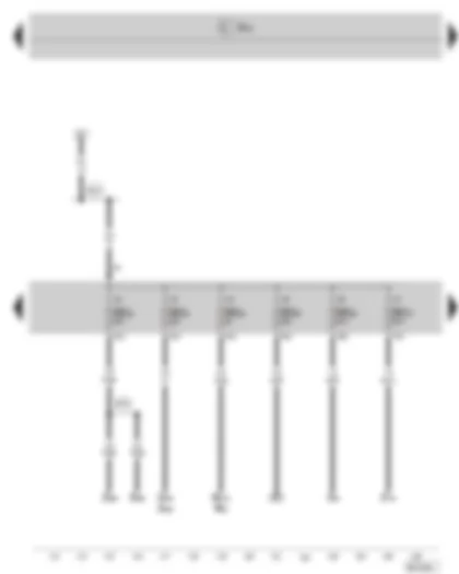 Wiring Diagram  SKODA SUPERB II 2012 - Fuse holder C in the dash panel