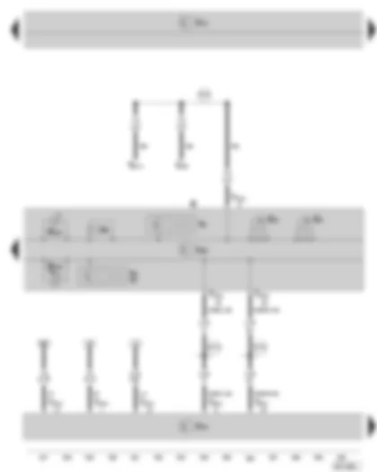 Wiring Diagram  SKODA SUPERB II 2011 - Dash panel insert - warning lights - rev. counter - speedometer - odometer display - buzzer and gong - selector lever position indicator - data bus diagnostic interface