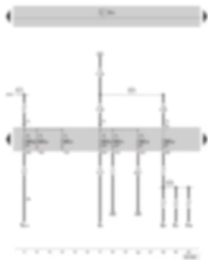 Wiring Diagram  SKODA SUPERB II 2011 - Fuse holder C in the dash panel