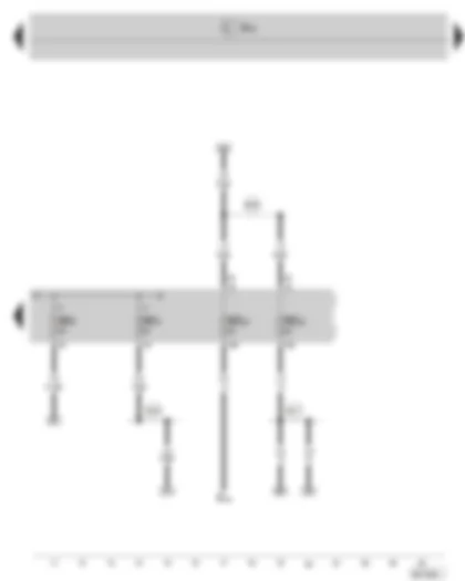 Wiring Diagram  SKODA SUPERB II 2012 - Fuse holder C in the dash panel