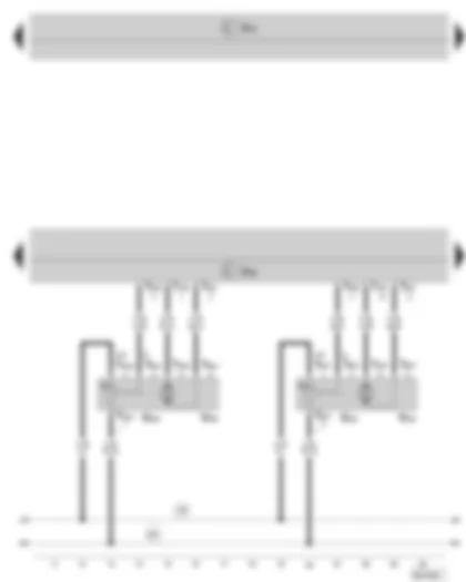 Wiring Diagram  SKODA SUPERB II 2014 - Climatronic control unit - left temperature flap control motor - right temperature flap control motor