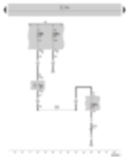 Wiring Diagram  SKODA SUPERB II 2012 - Fuse holder B on the E box - fuse holder C in the dash panel