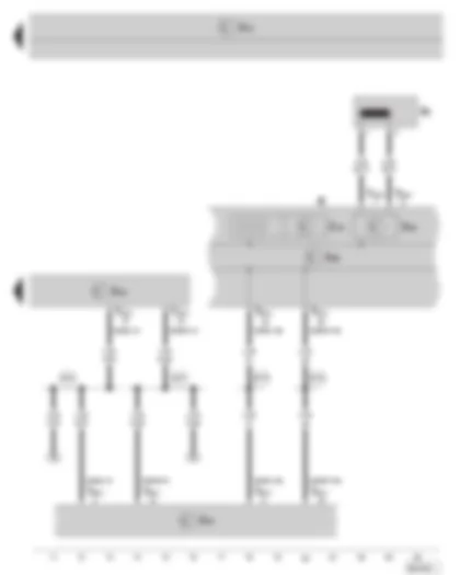 Wiring Diagram  SKODA SUPERB II 2014 - Entry and start authorisation control unit - data bus diagnostic interface - immobilizer - dash panel insert