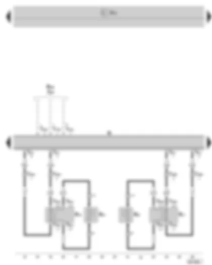 Wiring Diagram  SKODA SUPERB II 2011 - Radio - rear loudspeaker