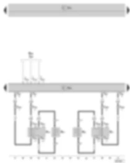 Wiring Diagram  SKODA SUPERB II 2011 - Control unit with display for radio and navigation system - Rear loudspeaker