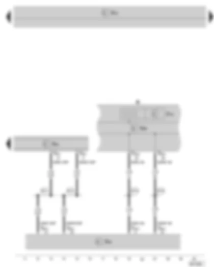 Wiring Diagram  SKODA SUPERB II 2011 - Control unit with display for radio and navigation system - data bus diagnostic interface - dash panel insert