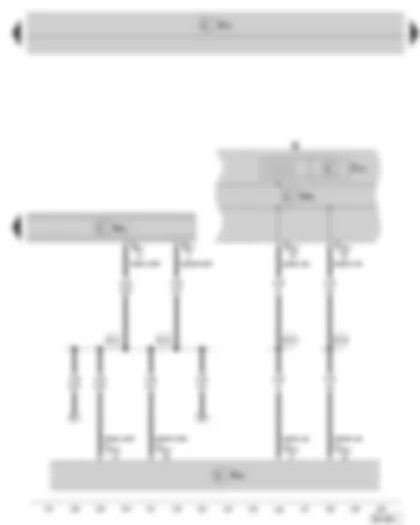 Wiring Diagram  SKODA SUPERB II 2011 - Control unit with display for radio and navigation system - data bus diagnostic interface - dash panel insert