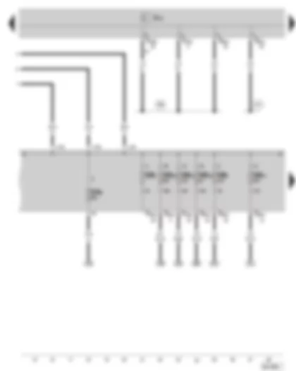 Wiring Diagram  SKODA SUPERB II 2012 - Fuse holder A at the E box - fuse holder B on the E box