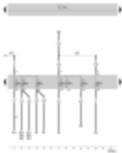 Wiring Diagram  SKODA SUPERB II 2013 - Fuse holder C in the dash panel