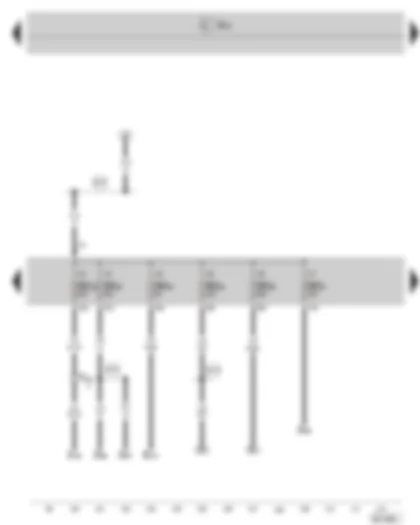 Wiring Diagram  SKODA SUPERB II 2012 - Fuse holder C in the dash panel