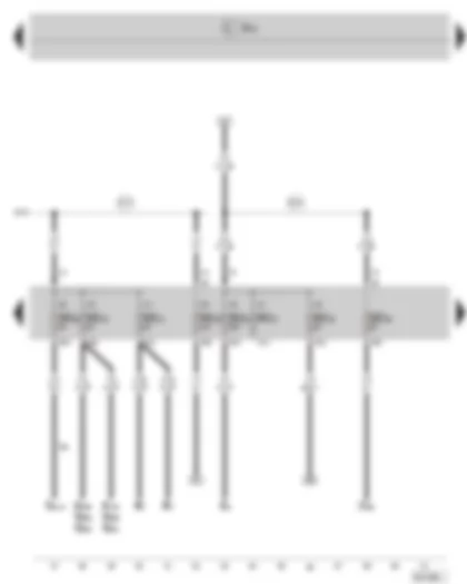 Wiring Diagram  SKODA SUPERB II 2014 - Fuse holder C in the dash panel
