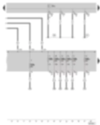 Wiring Diagram  SKODA SUPERB II 2015 - Fuse holder A at the E box - fuse holder B on the E box