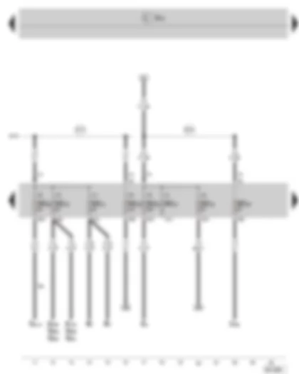 Wiring Diagram  SKODA SUPERB II 2015 - Fuse holder C in the dash panel