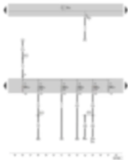Wiring Diagram  SKODA SUPERB II 2012 - Fuse holder C in the dash panel