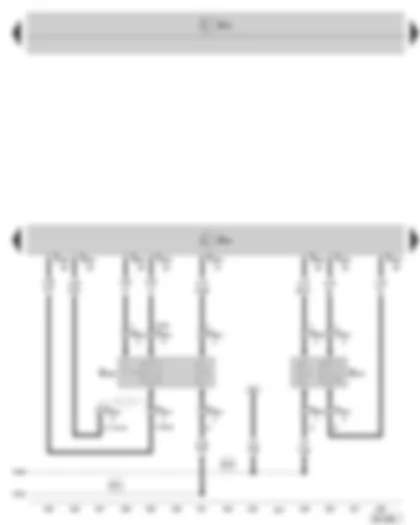 Wiring Diagram  SKODA SUPERB II 2013 - Engine control unit - Lambda probe 2 - Lambda probe 2 after catalytic converter