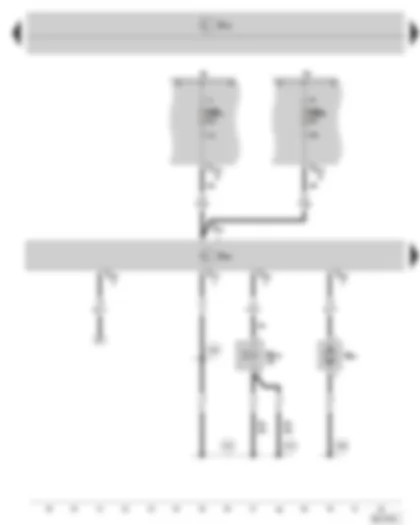 Wiring Diagram  SKODA SUPERB II 2015 - Additional heater control unit - heater coolant shut-off valve - metering pump - fuse holder B on the E box