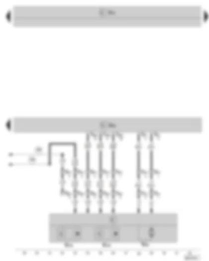 Wiring Diagram  SKODA SUPERB II 2015 - Rear lid control unit - rear lid motor 2 - sensor in rear lid motor 2