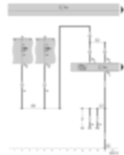 Wiring Diagram  SKODA SUPERB II 2015 - Control unit with display for radio and navigation system - fuse holder B on the E box