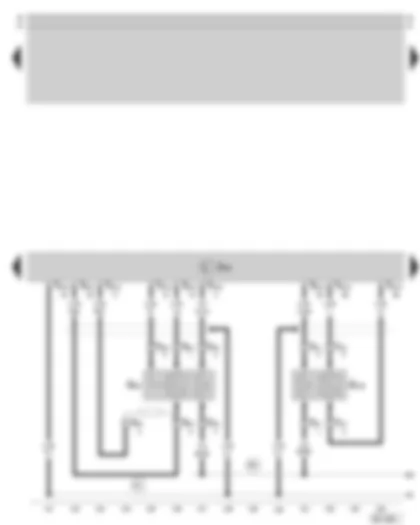 Wiring Diagram  SKODA SUPERB 2002 - Motronic control unit - lambda probe - lambda probe after catalytic converter