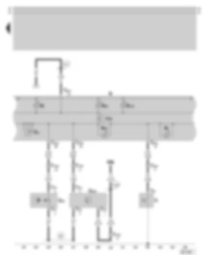 Wiring Diagram  SKODA SUPERB 2003 - Dash panel insert - warning lamps - speedometer - speedometer sender - oil pressure switch - oil level/oil temperature sender