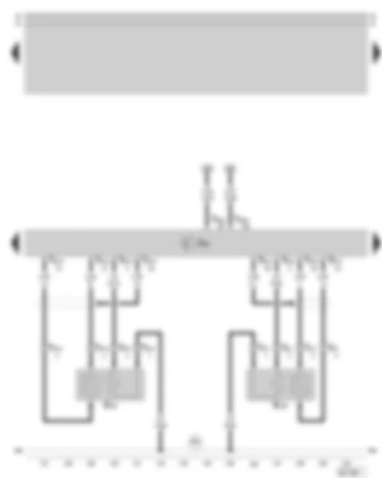 Wiring Diagram  SKODA SUPERB 2002 - Simos control unit - lambda probe - lambda probe after catalytic converter