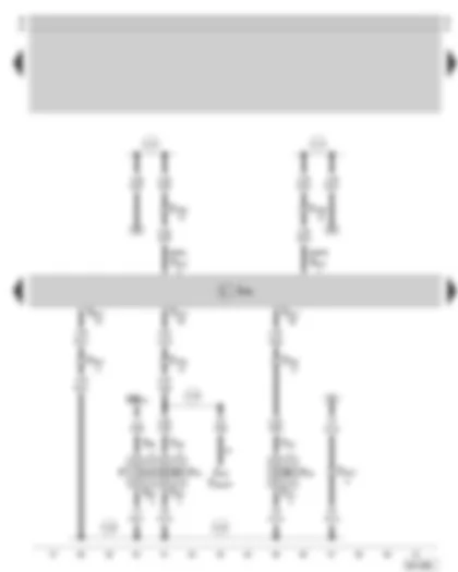 Wiring Diagram  SKODA SUPERB 2002 - Diesel direct injection system control unit - brake pedal switch - clutch pedal switch