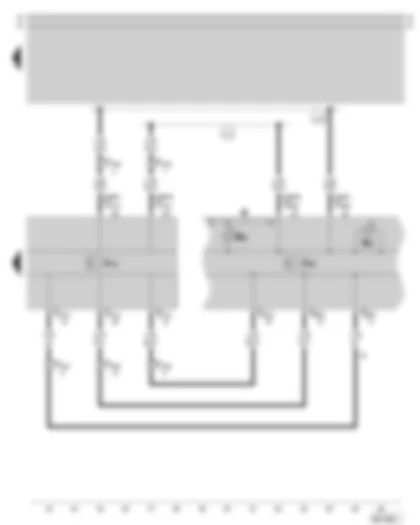 Wiring Diagram  SKODA SUPERB 2003 - ABS control unit with EDL and TCS - dash panel insert