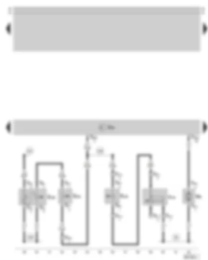 Wiring Diagram  SKODA SUPERB 2003 - Convenience electric central control unit - rear lid release switch - key switch to block rear lid remote release - contact switch in lock cylinder for rear lid - central locking motor - rear lid