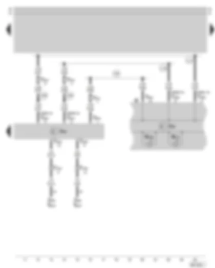 Wiring Diagram  SKODA SUPERB 2002 - Convenience electric central control unit - dash panel insert