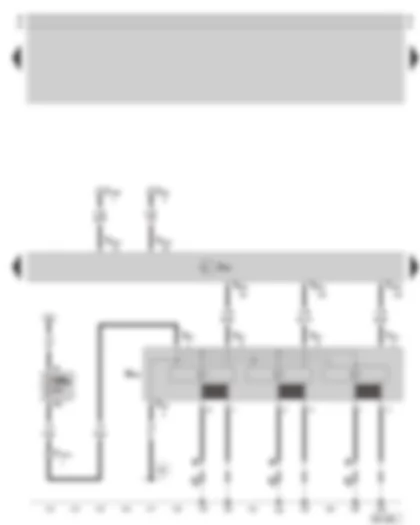 Wiring Diagram  SKODA SUPERB 2002 - Motronic control unit - ignition system - fuse holder