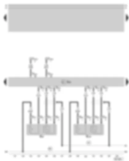 Wiring Diagram  SKODA SUPERB 2002 - Motronic control unit - lambda probe - lambda probe ll