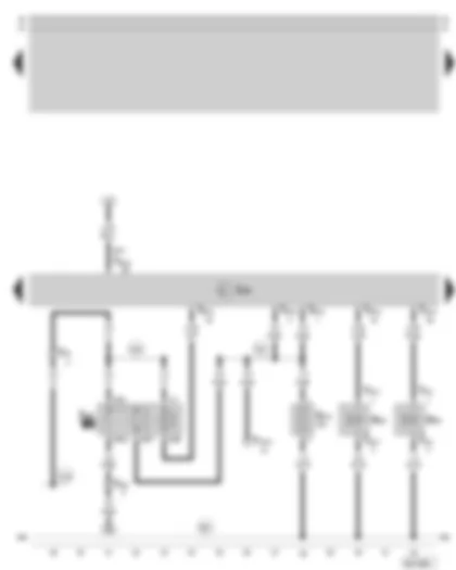 Wiring Diagram  SKODA SUPERB 2002 - Diesel direct injection system control unit - diesel direct injection system relay - exhaust gas recirculation valve - charge pressure control solenoid valve