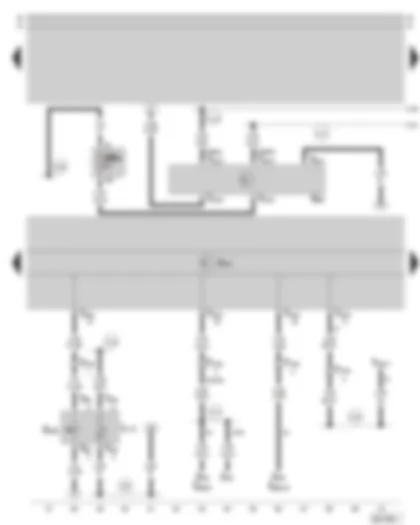 Wiring Diagram  SKODA SUPERB 2003 - ABS control unit with EDL and TCS/ESP - steering angle sender - TCS/ESP switch - fuse holder