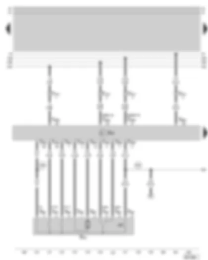 Wiring Diagram  SKODA SUPERB 2002 - Door control unit front passenger