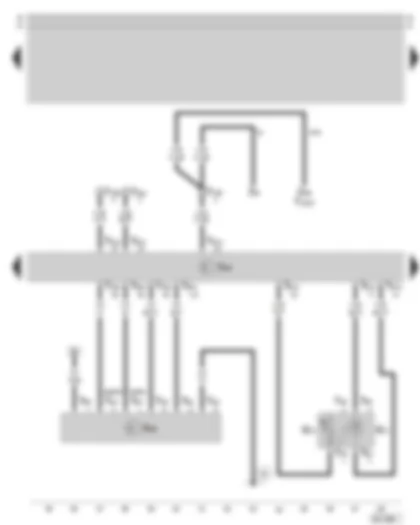 Wiring Diagram  SKODA SUPERB 2003 - Diesel direct injection system control unit - injection pump control unit - intake manifold pressure sender and intake manifold temperature sender