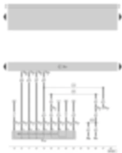 Wiring Diagram  SKODA SUPERB 2004 - Automatic gearbox control unit - multi-function switch