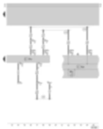 Wiring Diagram  SKODA SUPERB 2002 - Airbag control unit - Dash panel insert