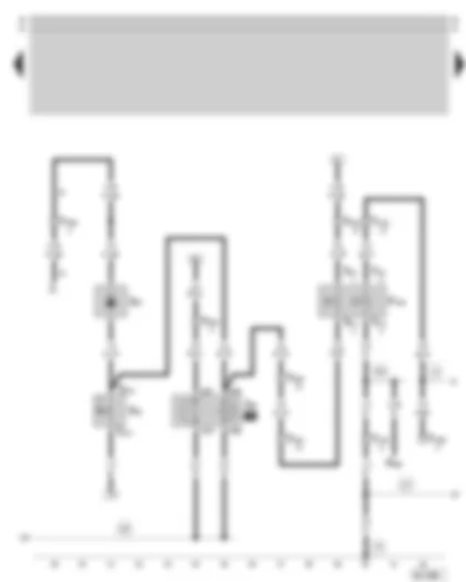 Wiring Diagram  SKODA SUPERB 2002 - Ambient temperature switch - air conditioner pressure switch - radiator fan relay