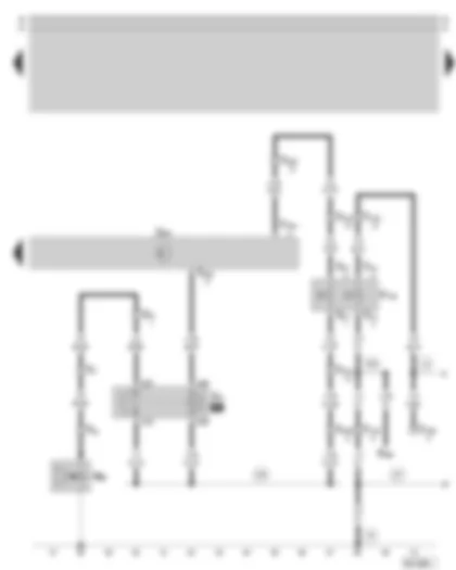 Wiring Diagram  SKODA SUPERB 2002 - Climatronic control unit - air conditioner pressure switch - magnetic coupling relay - air conditioning system magnetic coupling