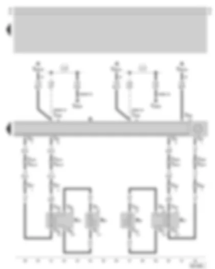 Wiring Diagram  SKODA SUPERB 2003 - Radio - rear loudspeaker