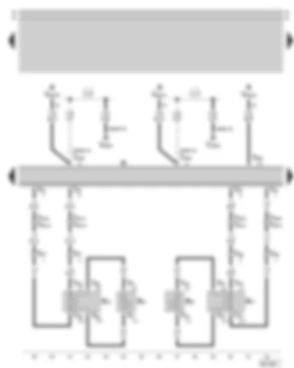 Wiring Diagram  SKODA SUPERB 2003 - Radio - rear loudspeaker